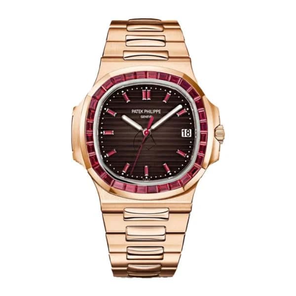 Patek Philippe Nautilus 5723/112R-001 Rose Gold Baguette Rubies - Image 1
