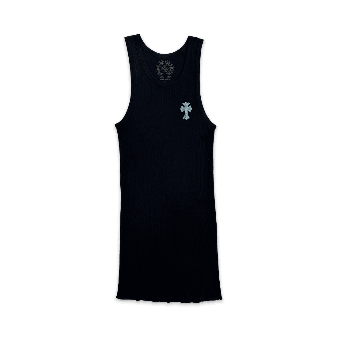 Beaded Blue Cross Tank Top 