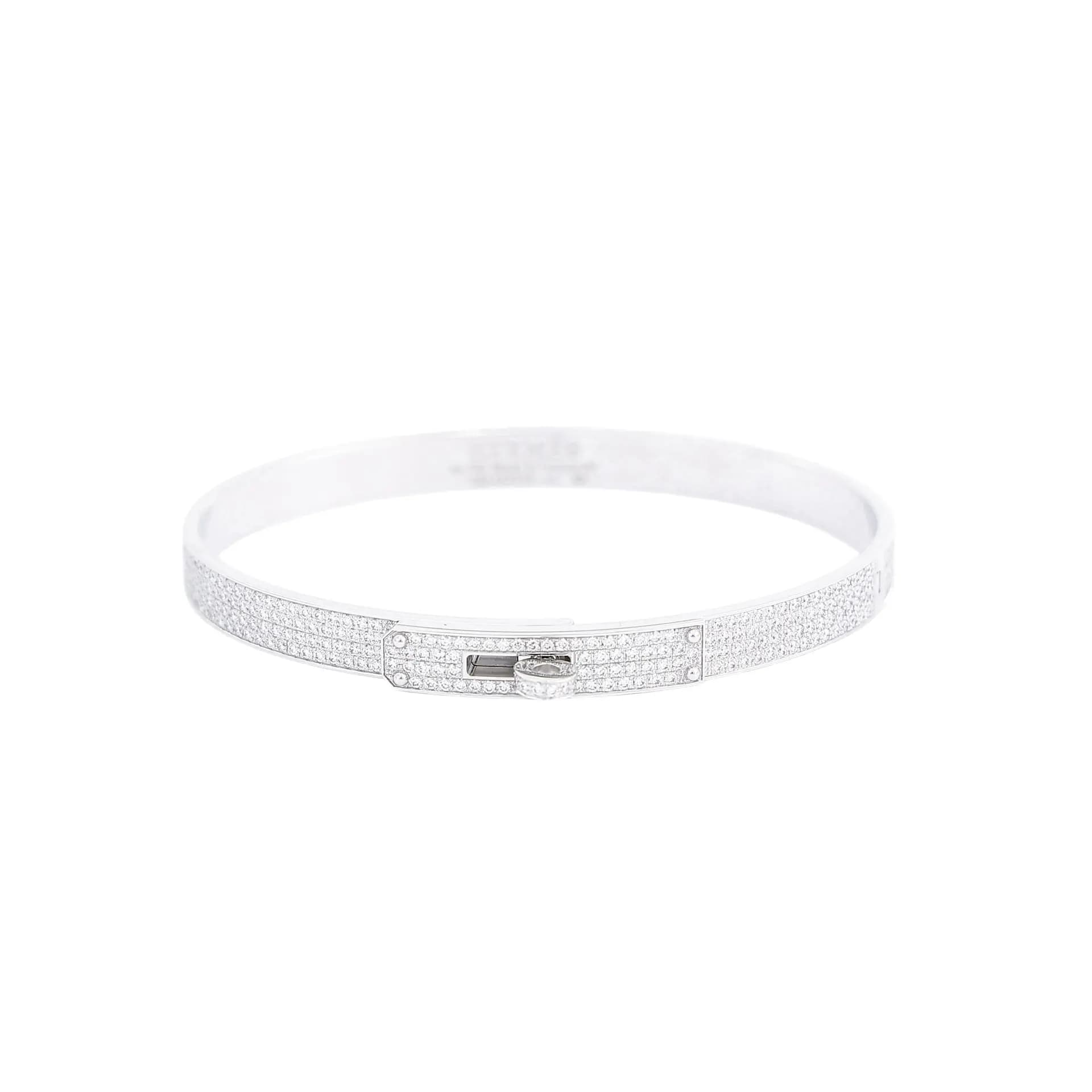 Hermes Kelly Bracelet With Diamonds