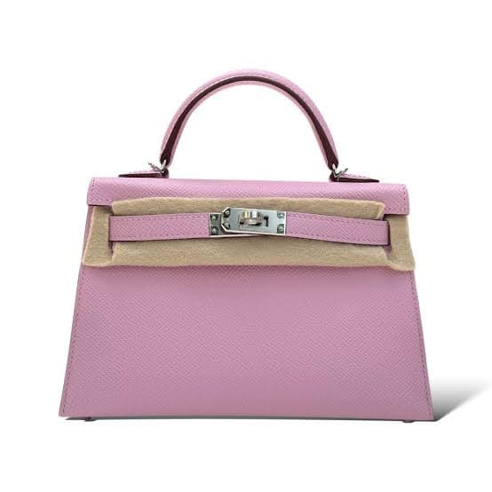 Hermes Mini Kelly 20 Mauve Sylvestre Epsom PHW - Image 1